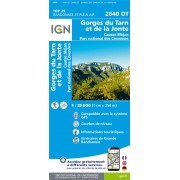Gorges du Tarn et de la Jonte IGN2640OT Top25 IGN